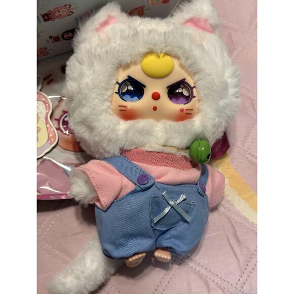 RARE SPECIAL EYES!!! Baby Three BB3 "Kitten Wardrobe" NEW White Kitten Cat - Picture 2 of 8